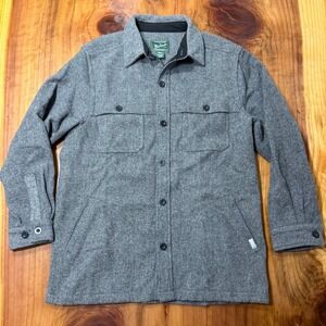 Woolrich Shirt Mens XL Button Up Flannel Wool L/S Heavy Field BB16